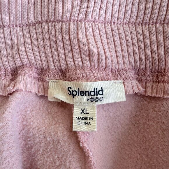 Splendid Eco Cotton ruffle detail Jogger Pants – Pink, XL - Picture 3 of 5